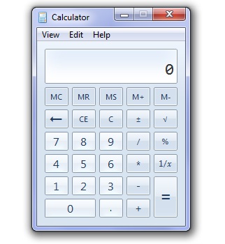 មានអ្វីខ្លះក្នុង calculate របស់ windows 7