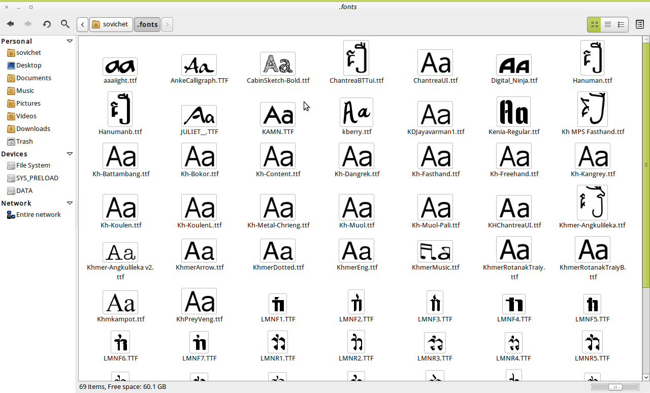 របៀប​បន្ថែម​ពុម្ព​អក្សរ​ថ្មី​ថែម​ទៀត​ក្នុង Ubuntu
