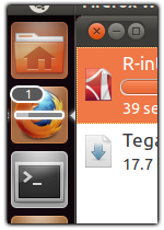 បង្ហាញ​ដំណើរ​ការ​ទាញ​យក​របស់ Firefox ក្នុង Launcher របស់ Unity (Ubuntu 11.04)