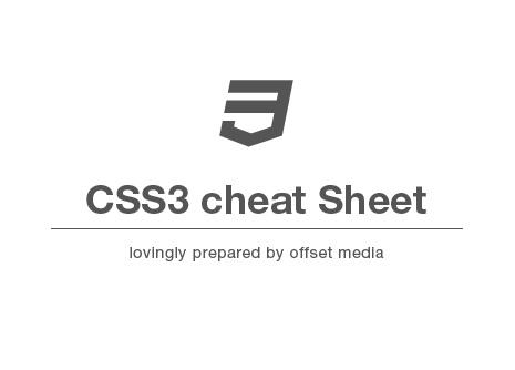 ប្រមូល​ផ្ដុំ Cheatsheet ល្អៗ​សម្រាប់ CSS3