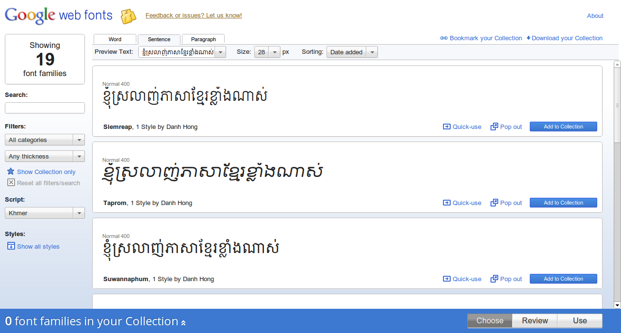 ទាញ​យក​ពុម្ព​អក្សរពី Google Web Fonts ទៅ​ដំឡើង​ក្នុង​កុំព្យូទ័រ​បស់​អ្នក