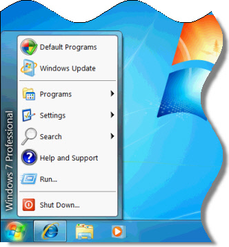 Start Menu XP បង្ហាញលើ Windows 7 Start Menu