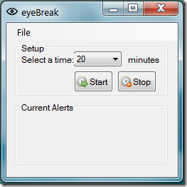 eyeBreak ផ្ដល់​ដំណឹង​ឲ្យ​អ្នក​ពេល​ដល់​វេលា​សម្រាក​ភ្នែក​ពី​កុំព្យូទ័រ