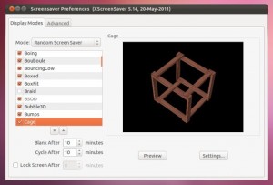 បើក​ដំណើរ​ការ Screen Saver នៅ​ក្នុង Ubuntu 11.10