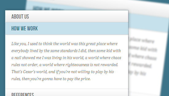 បង្កើត​ម៉ឺនុយ, Navigation និង Slider ដោយ​ប្រើ CSS3
